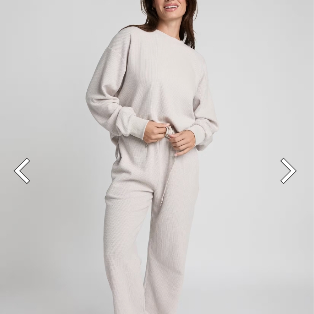 Cozy Cream Lounge -Pants